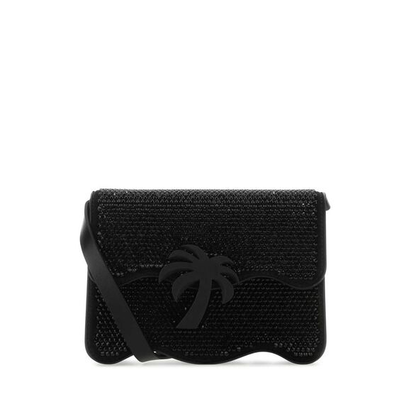 PALM ANGELS Handbags - Palm Angels Women Embellished Suede Palm Beach Crossbody Bag